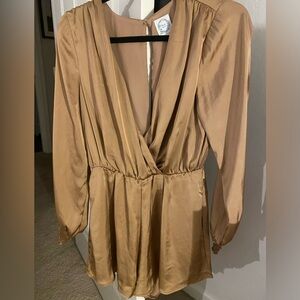 Francesca’s Satin Romper